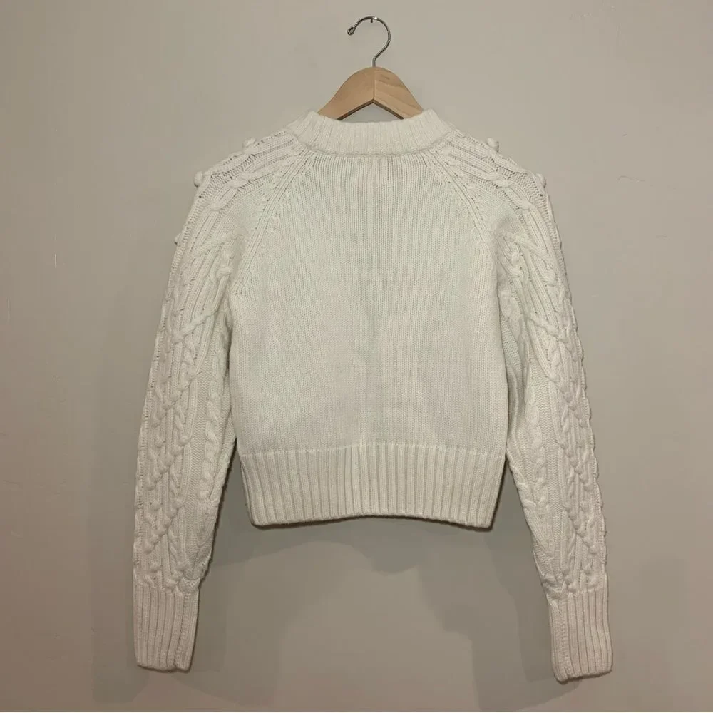 Cable-knit Wool-blend Sweater